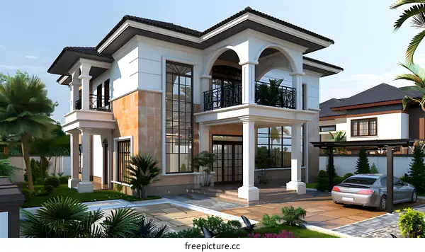 Modern style villa