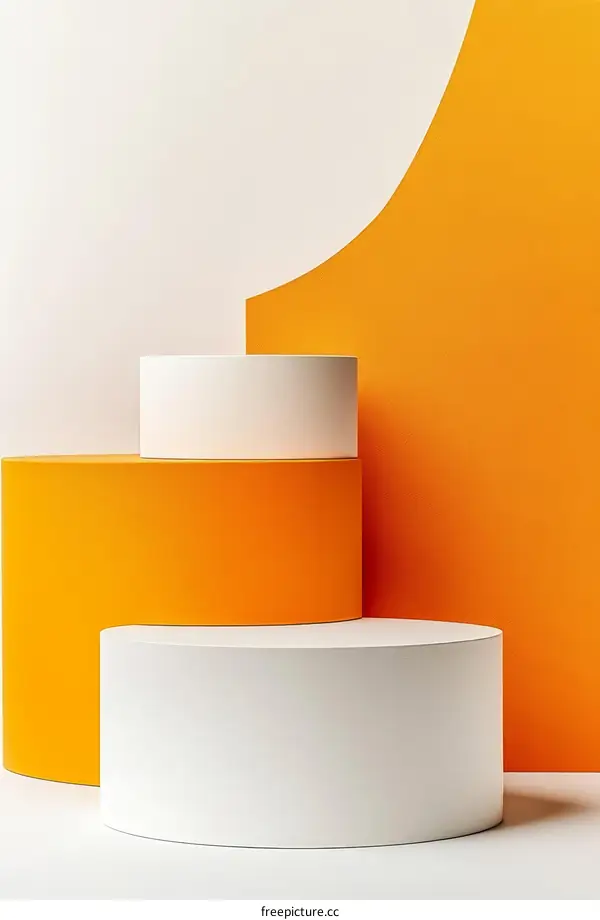 Abstract Geometric Shapes Product Display Background