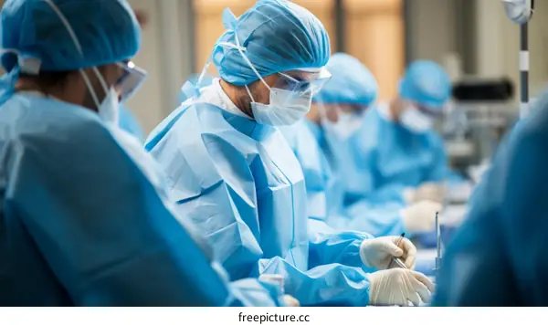 Surgeons in the operating room