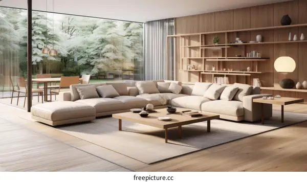 Bright and Airy Living Room With Modern Furniture