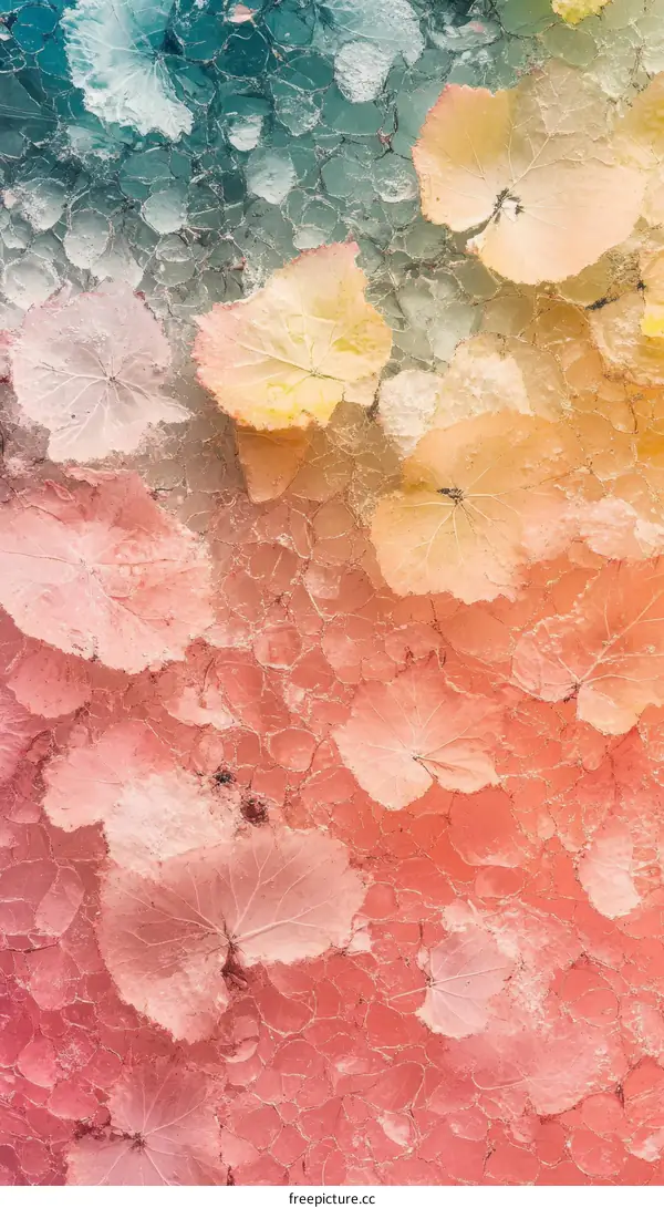 Abstract Colorful Autumn Leaf Pattern