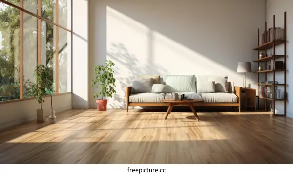 Bright and Airy Living Room With Large Windows