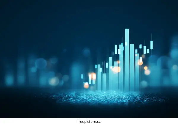 Abstract Financial Growth Chart Illustration