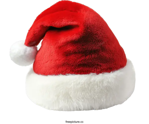 [Transparent Background PNG]Classic Red and White Christmas Santa Hat