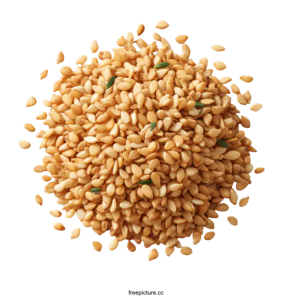[Transparent Background PNG]Roasted Sesame Seeds Close-up
