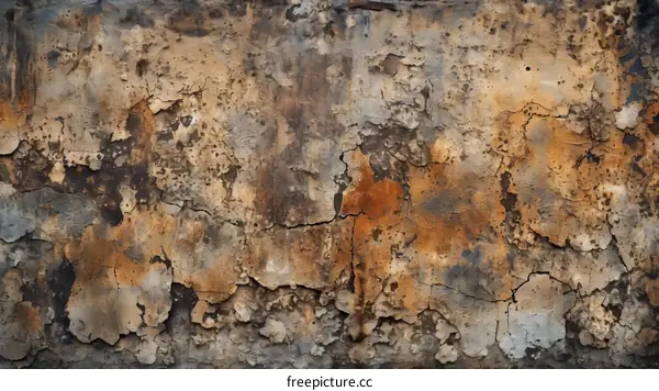 Weathered Grunge Texture Concrete Wall Background