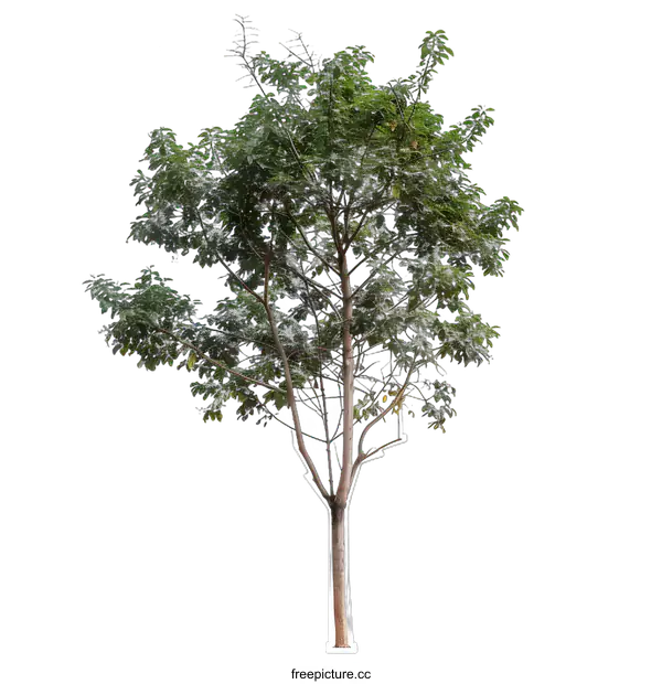 [Transparent Background PNG]Green Tree Isolated on White Background