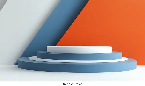 Abstract Geometric Product Display Stand