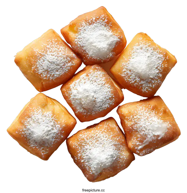 [Transparent Background PNG]beignets on a white background