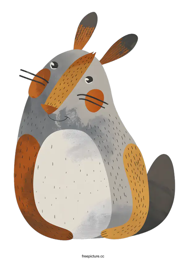 [Transparent Background PNG]Cute Cartoon Rabbit Animal Illustration