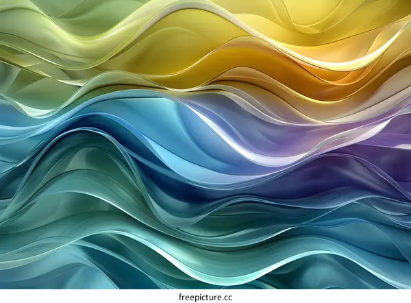 Abstract Flowing Waves Background