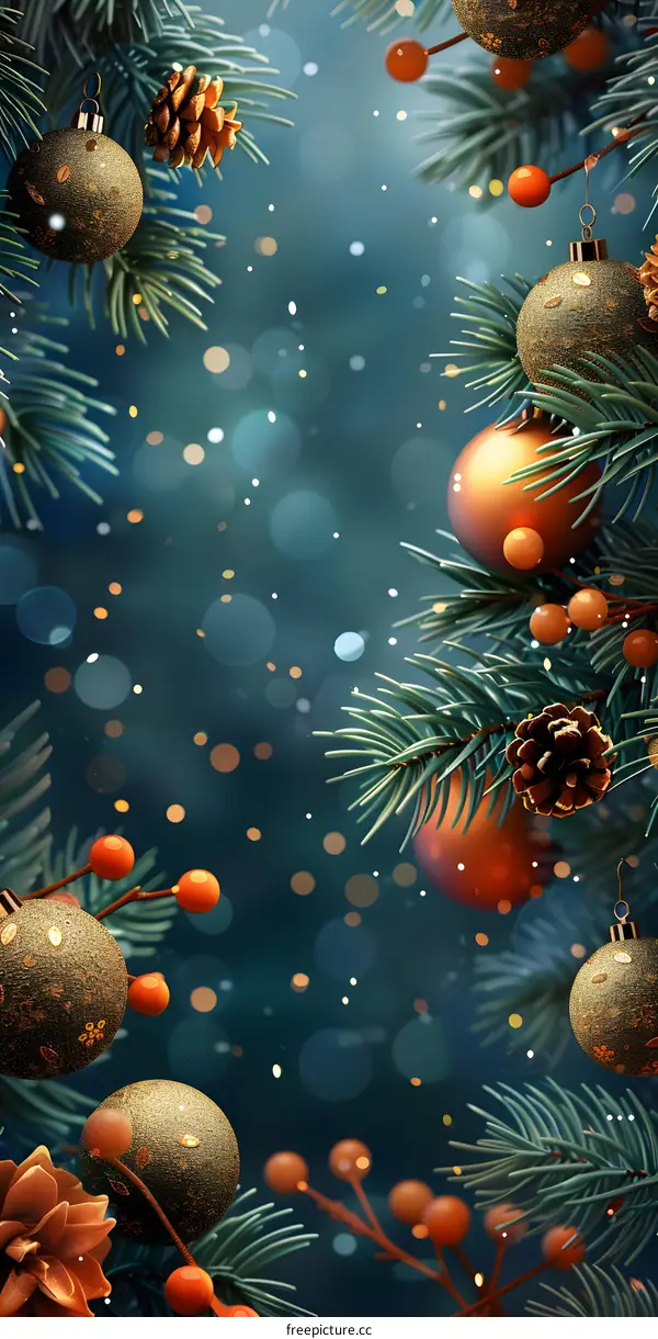 Christmas Tree with Christmas ornaments