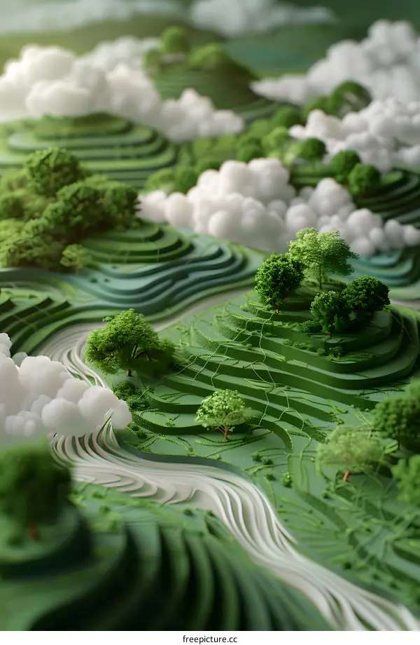 Green hills and rivers