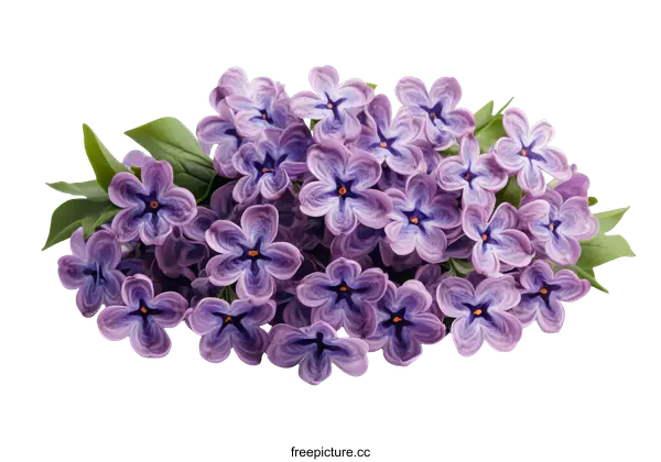 [Transparent Background PNG]Beautiful Spring Lilac Bouquet Close-up