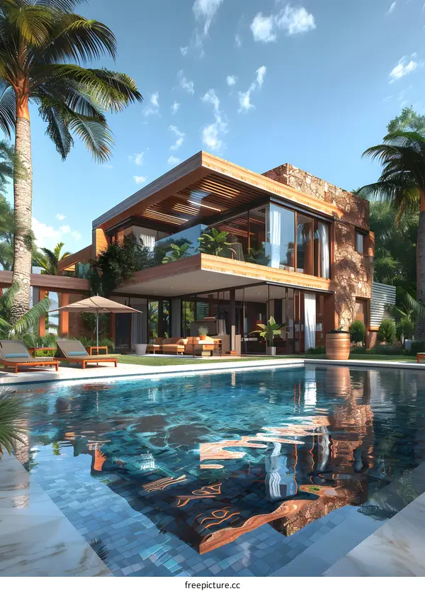Modern Tropical Villa with Pool