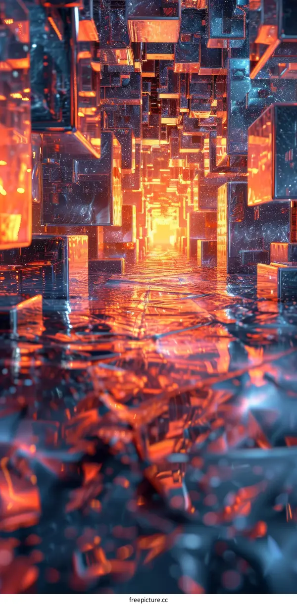 Abstract Futuristic Technology Background