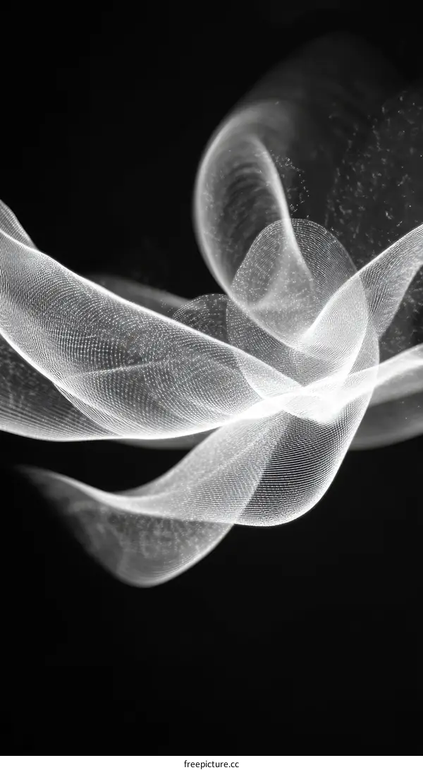 Abstract Light Trails in Motion Design