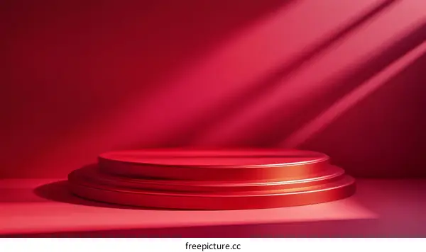 Red Product Display Stand