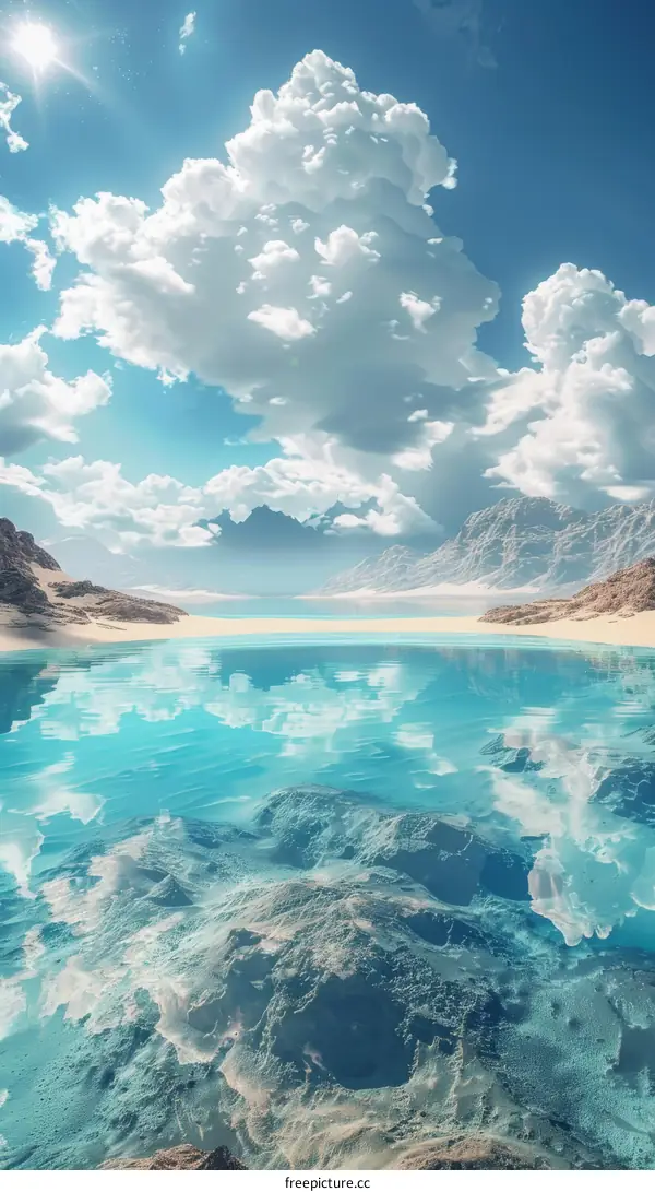 Epic Landscape Fantasy Lake