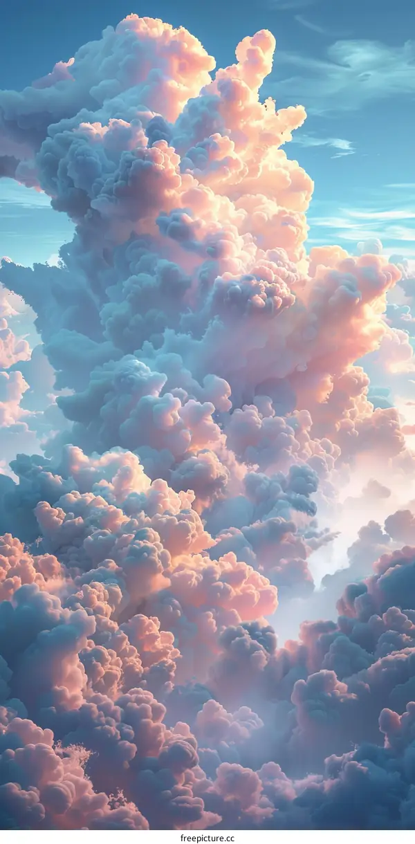 A Breathtaking Pastel Sky of Clouds