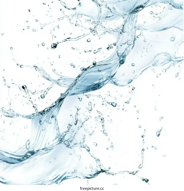 Water Splash Abstract Art Illustration