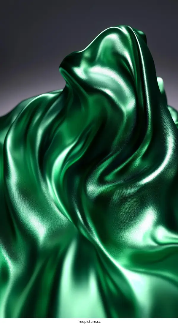 Emerald Green Fabric Texture Illustration