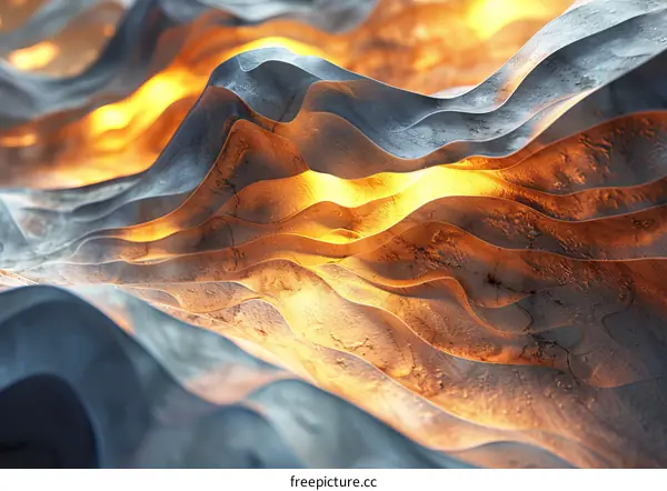 Molten Metal Abstract Art