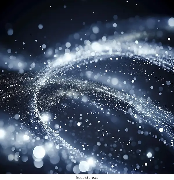 Abstract Sparkling Particles Design