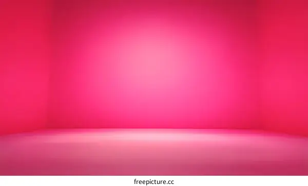 Pink Studio Corner Background with Gradient