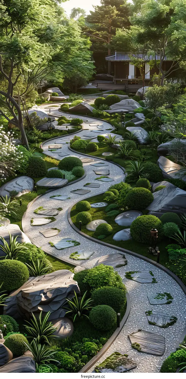 Peaceful Zen Garden Pathway Design