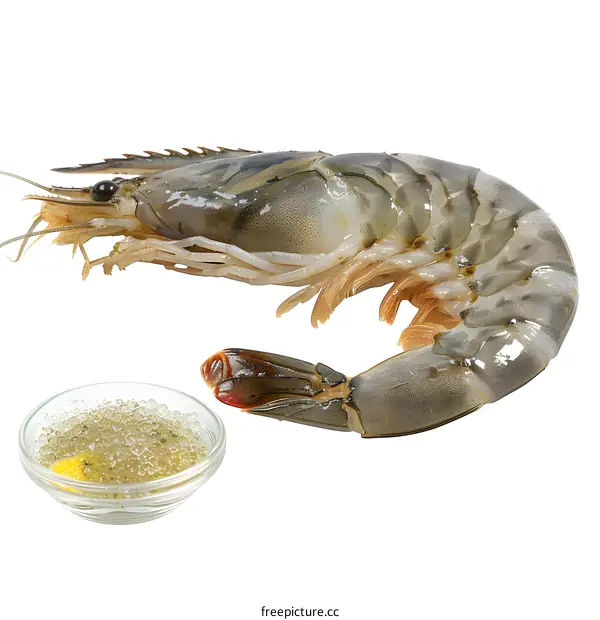 Fresh Prawn with Lemon and Parsley Dip