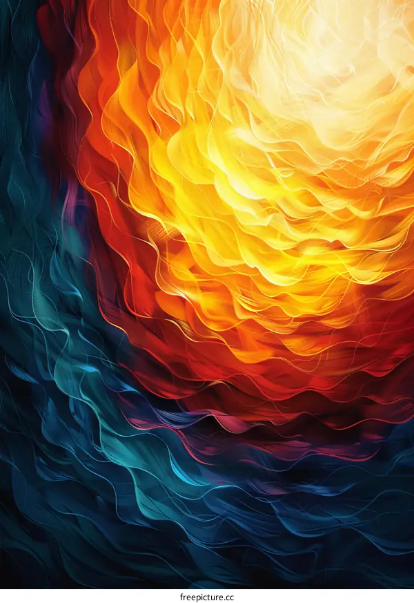 Abstract Swirls of Color and Light