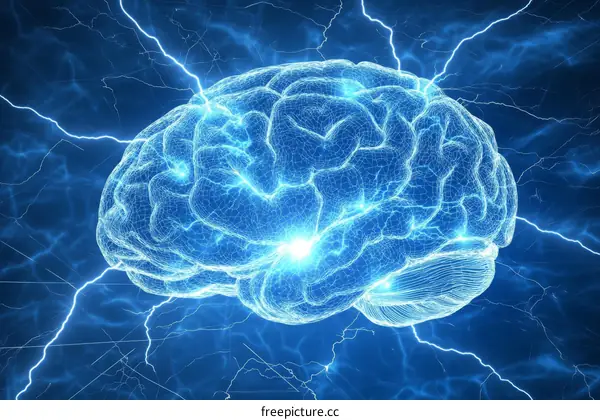 Human Brain Anatomy Illustrative Image