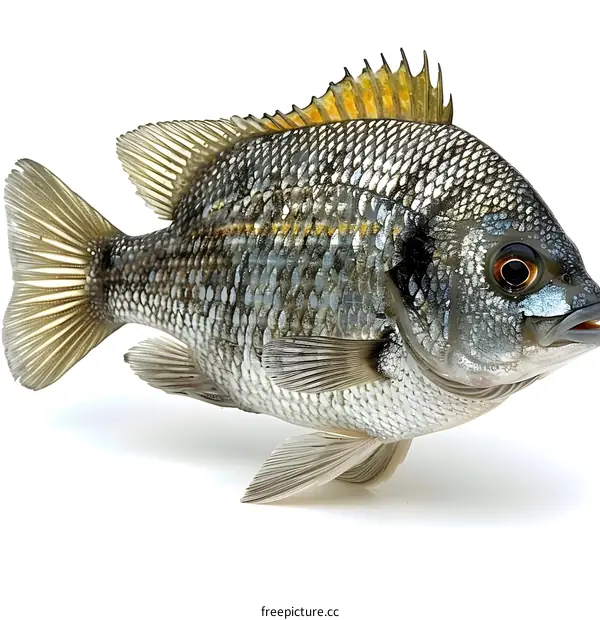 Side View of a Fish on White Background