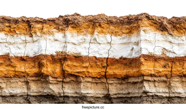[Transparent Background PNG]Earth Layers Closeup Image