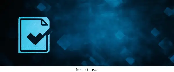 Abstract Illustration of Check Mark Icon