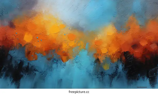 Abstract Color Landscape Painting