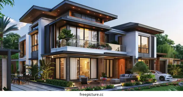 Modern Luxury Mansion Exterior Design