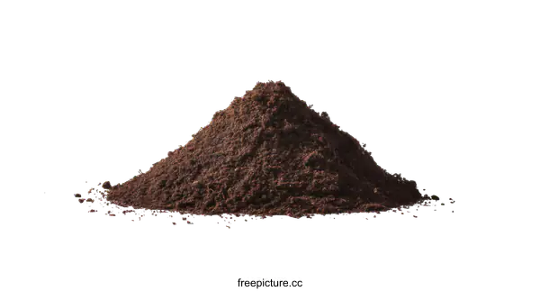 [Transparent Background PNG]Pile of Soil for Gardening