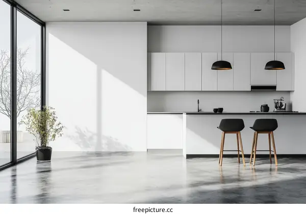 Modern White Kitchen Interior Design