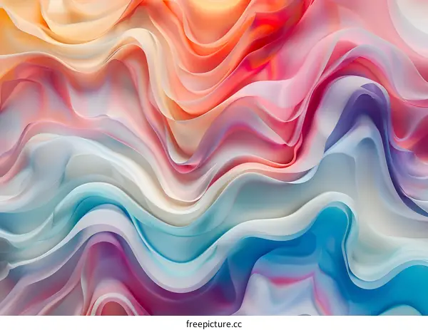 Abstract Colorful Wavy Lines Background Design