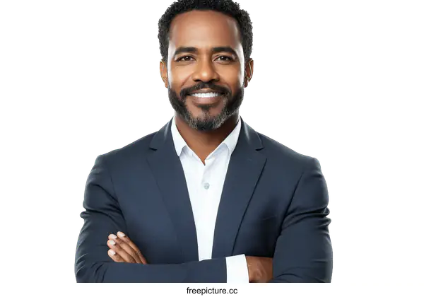 [Transparent Background PNG]Confident Business Professional Portrait