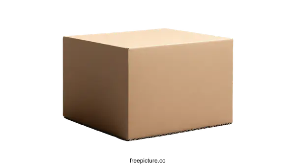 [Transparent Background PNG]Empty Cardboard Box Product Photography