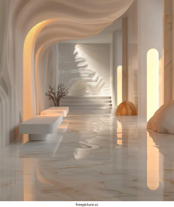 Modern Minimalist Interior Design Corridor