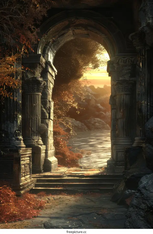 Mystical Archway in the Forest
