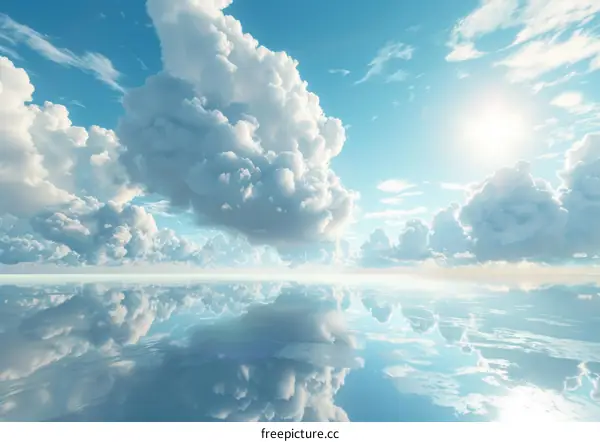 Clouds and Their Reflections in the Water