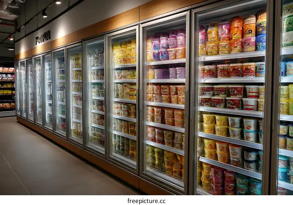 Grocery Refrigerated Display of Prepared Foods