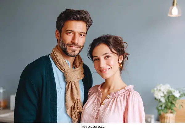 Couple Portrait in Casual Wear