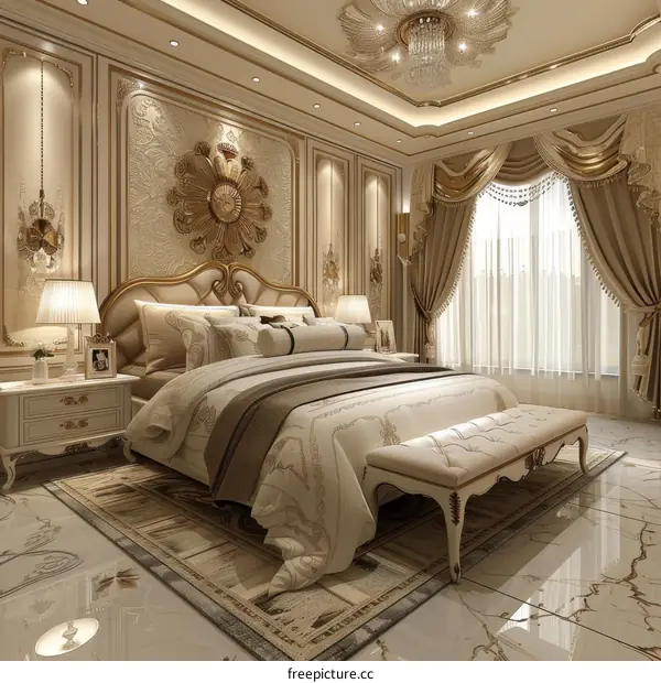 Luxury Elegant Bedroom Interior Design
