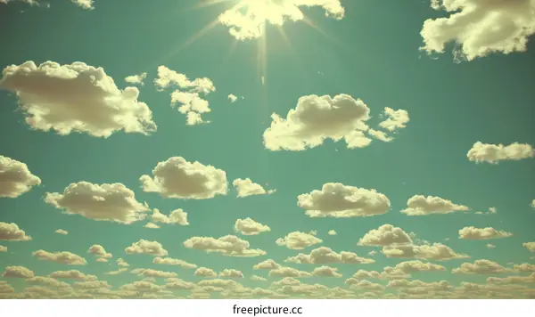 Blue sky with clouds background